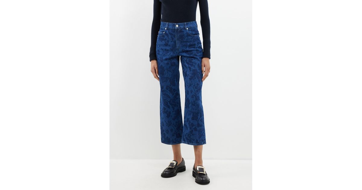 Rose sales print jeans
