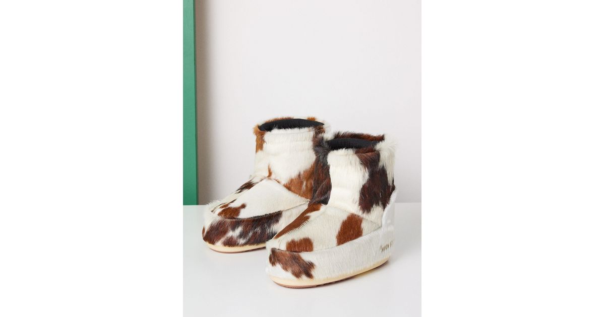 Moon Boot Icon Calf Hair Boots | Lyst