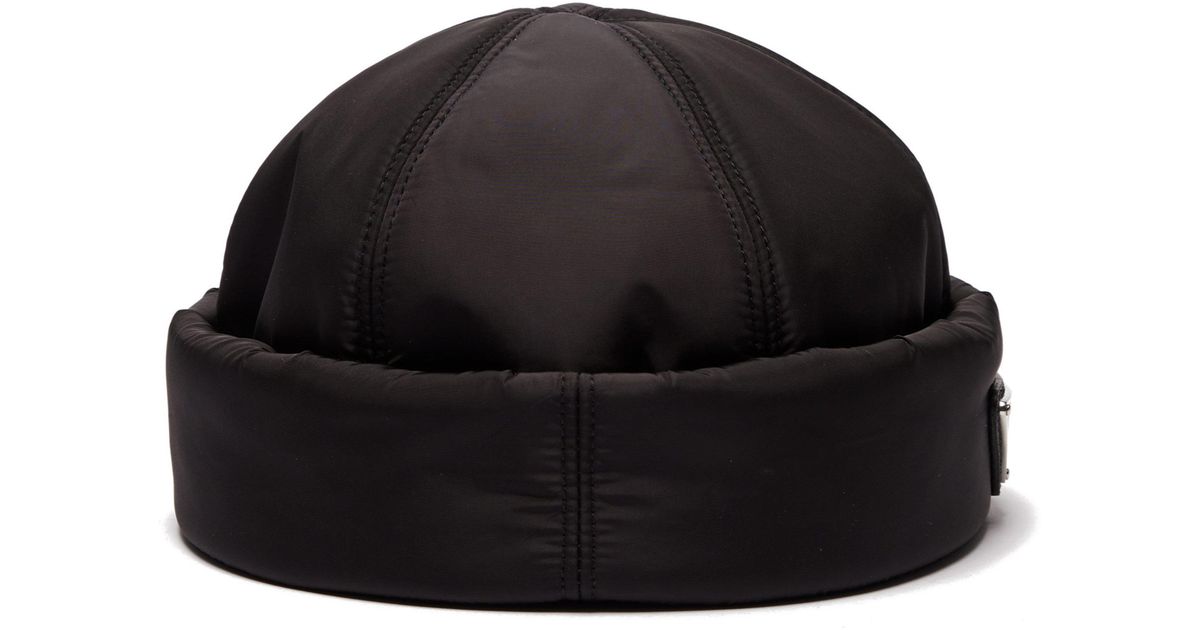 prada nylon beanie