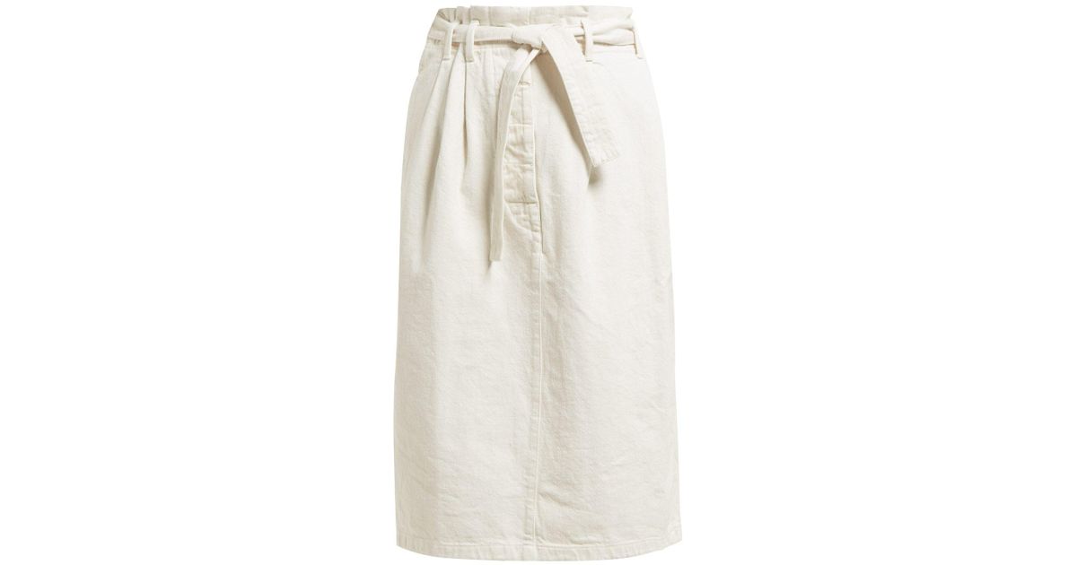 lemaire denim skirt