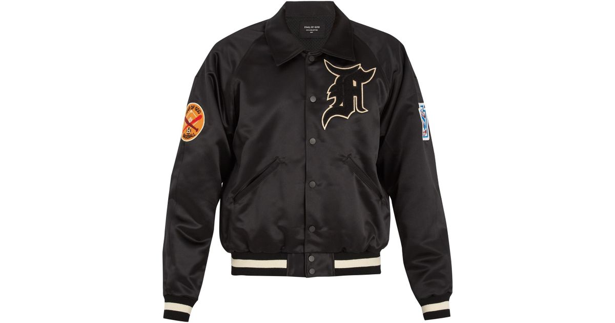 Duchess-satin Bomber Jacket 