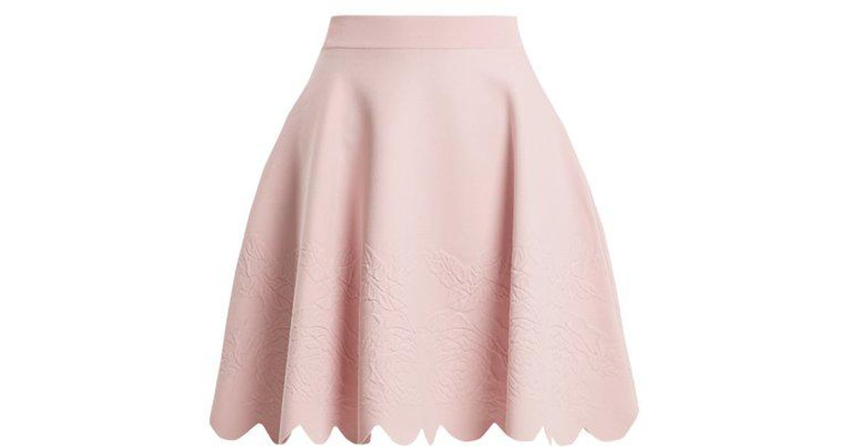 light pink a line skirt