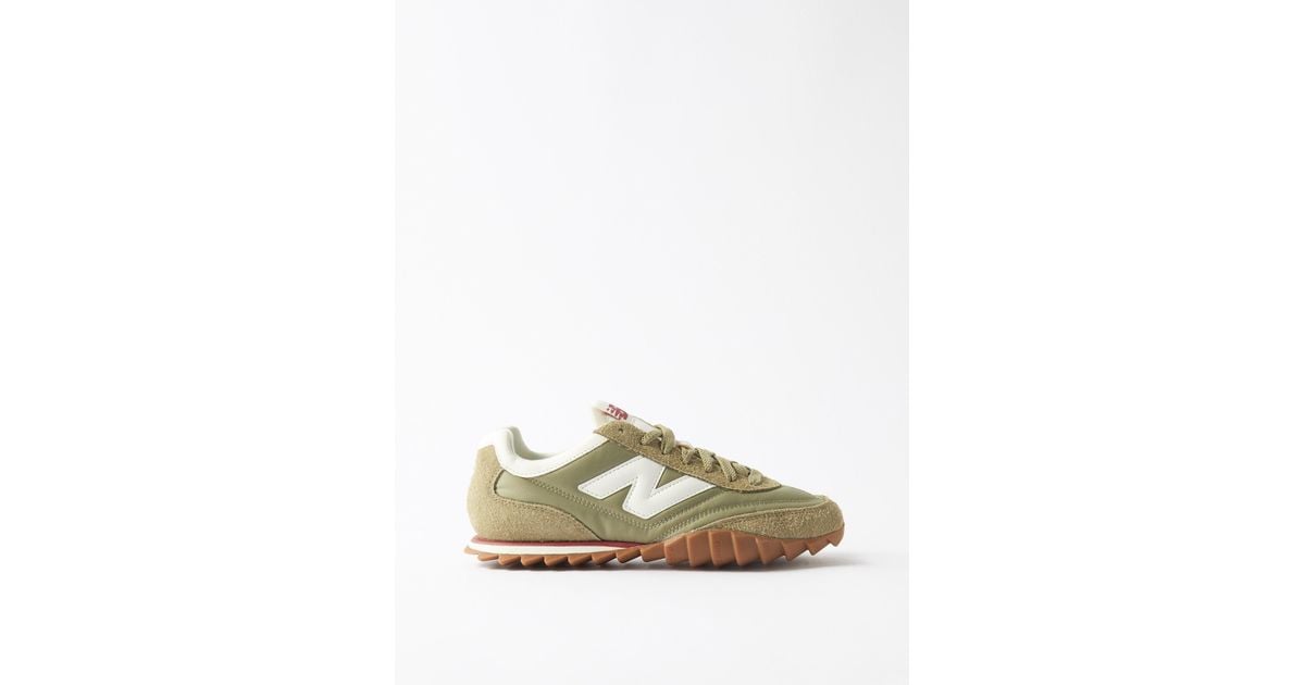 New Balance Rc30 Suede And Nylon Trainers in Green White (White) Lyst