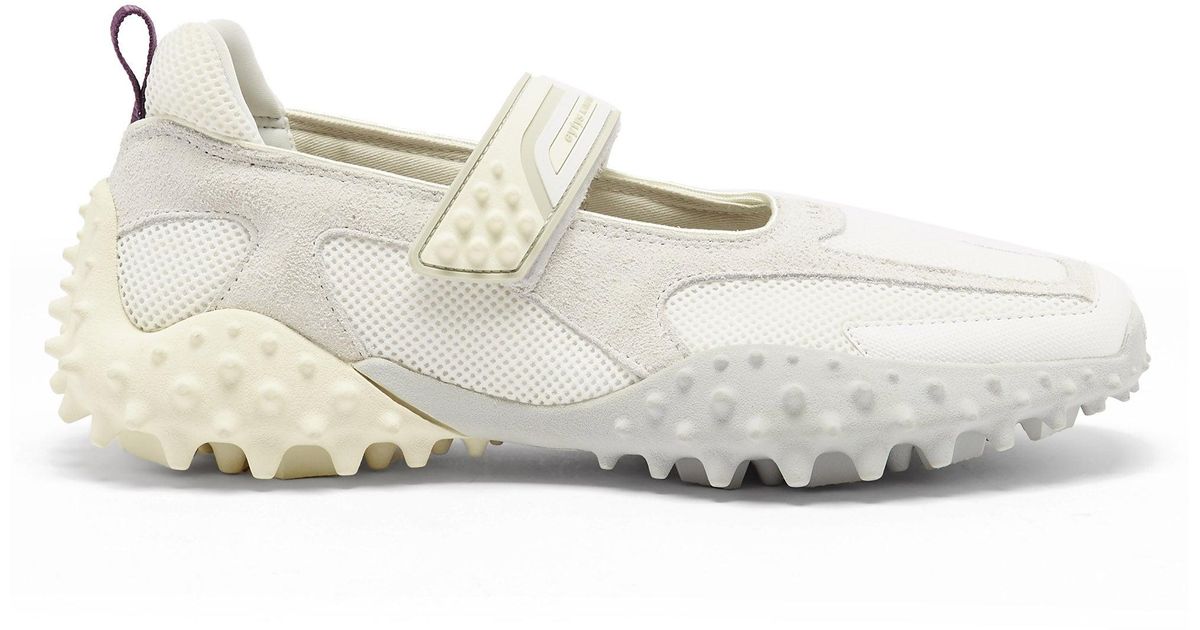 Eytys Kamasu Spike-sole Suede Velcro Trainers in White for Men | Lyst