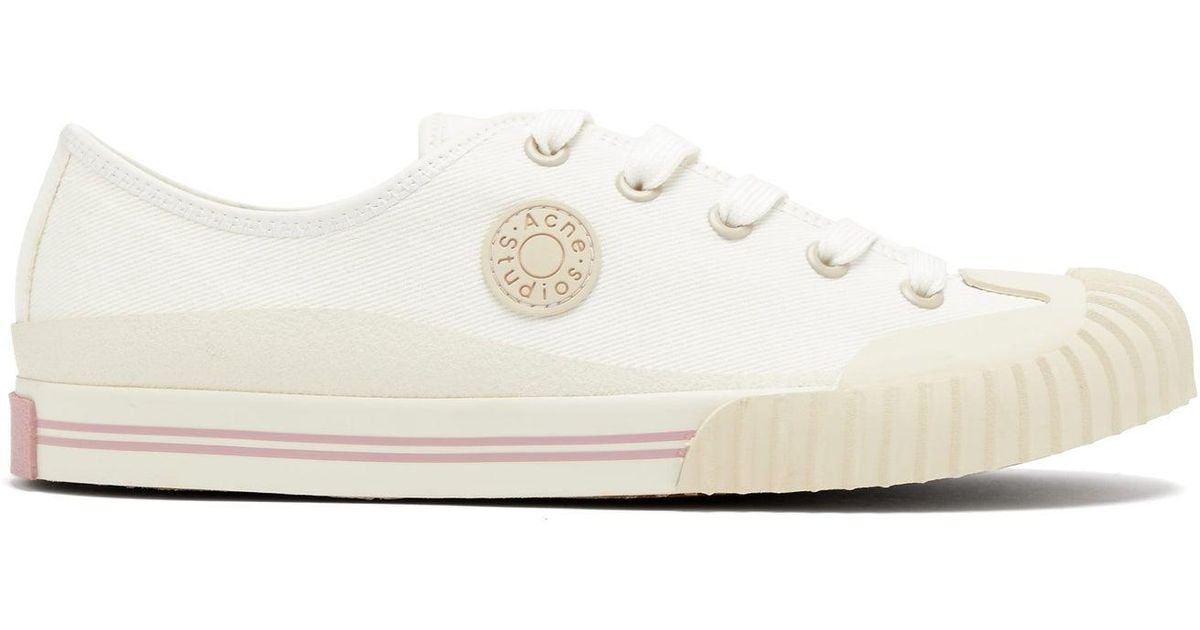 acne studios brady canvas trainers