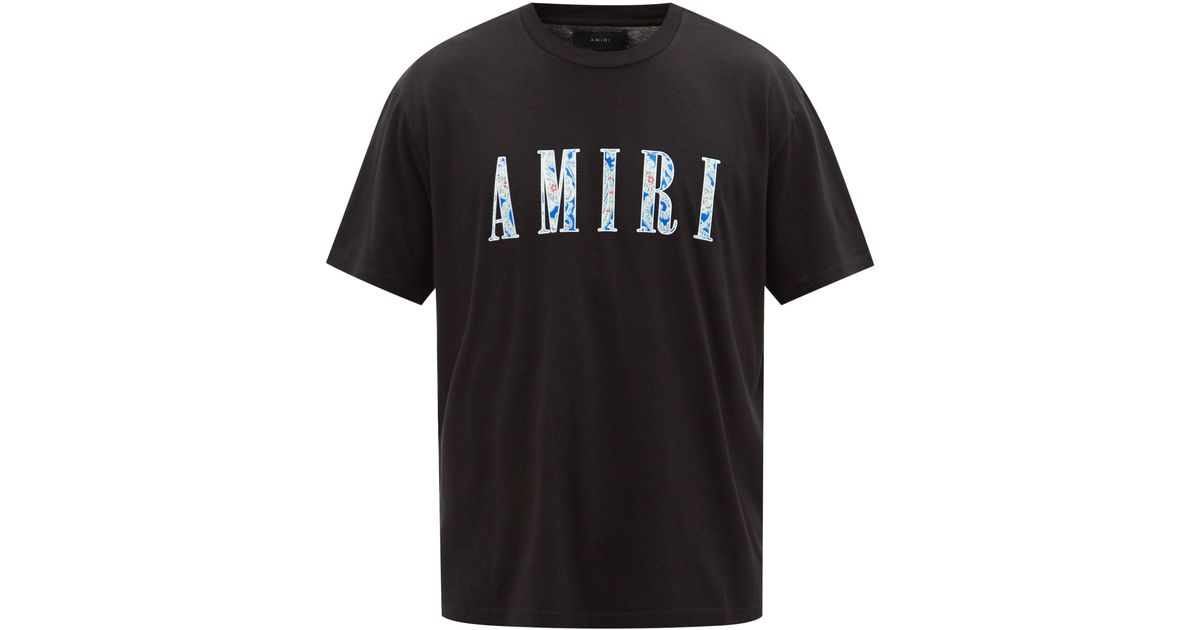 Amiri Paisley Logo-print Jersey T-shirt 