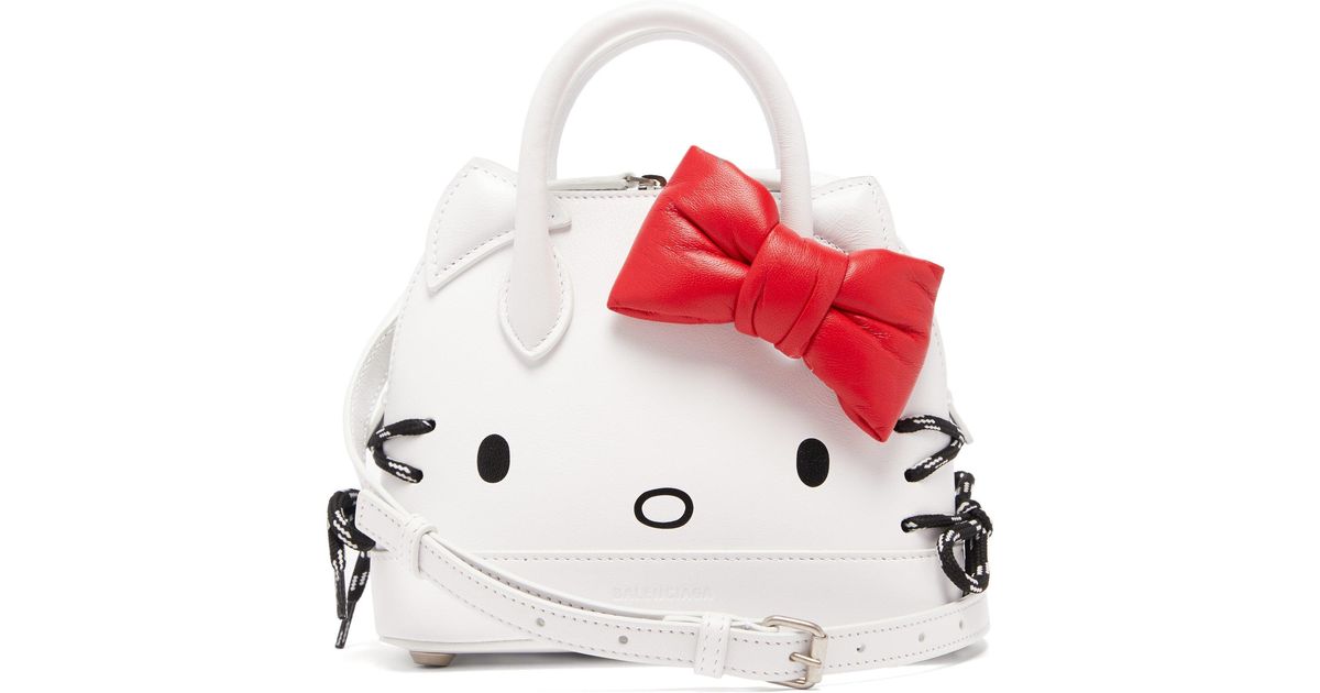 Balenciaga Hello Kitty Xxs Leather Handbag | Lyst
