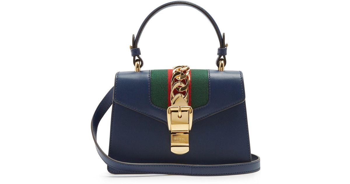 Gucci Sylvie Mini Leather Shoulder Bag 