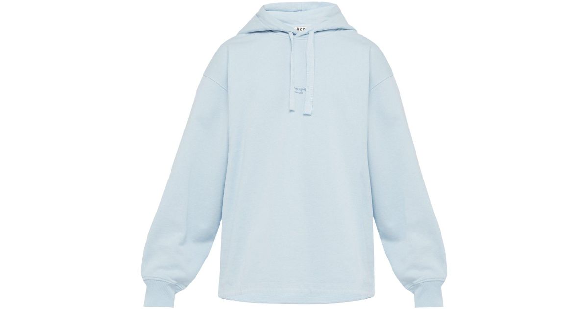 oversized light blue hoodie