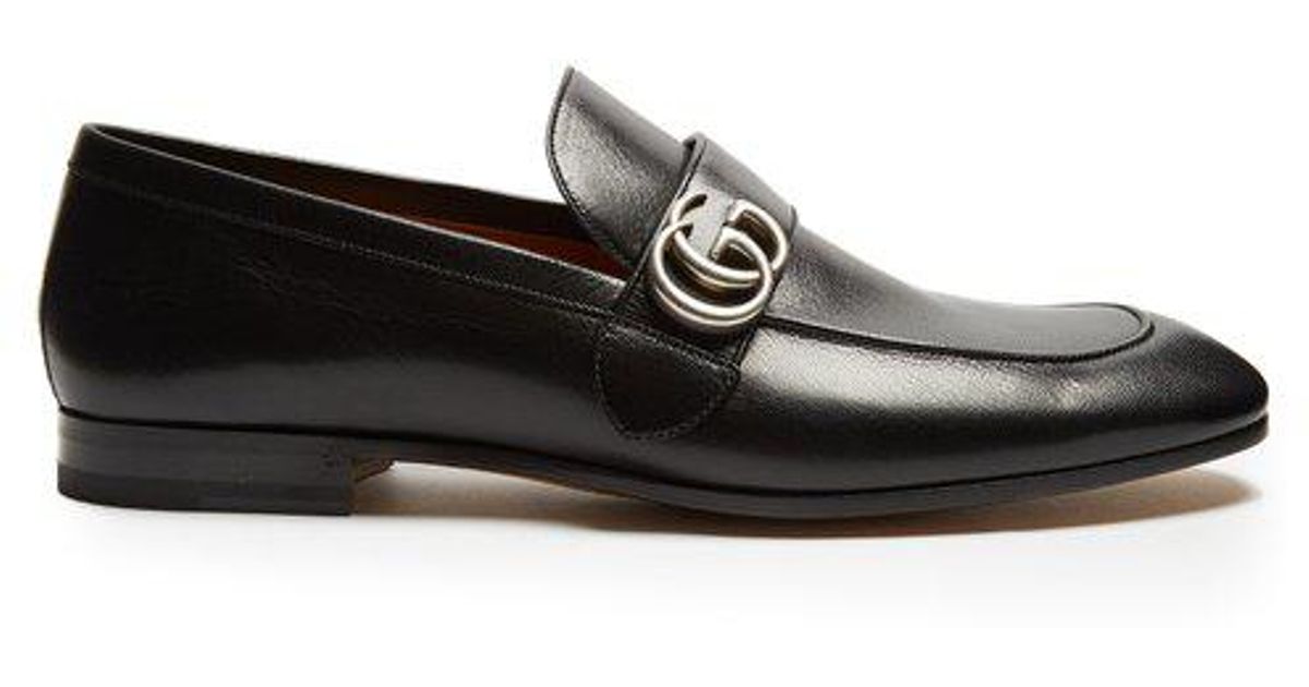 gucci donnie gg leather loafers