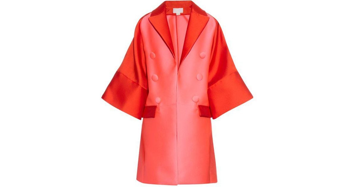 satin evening coat