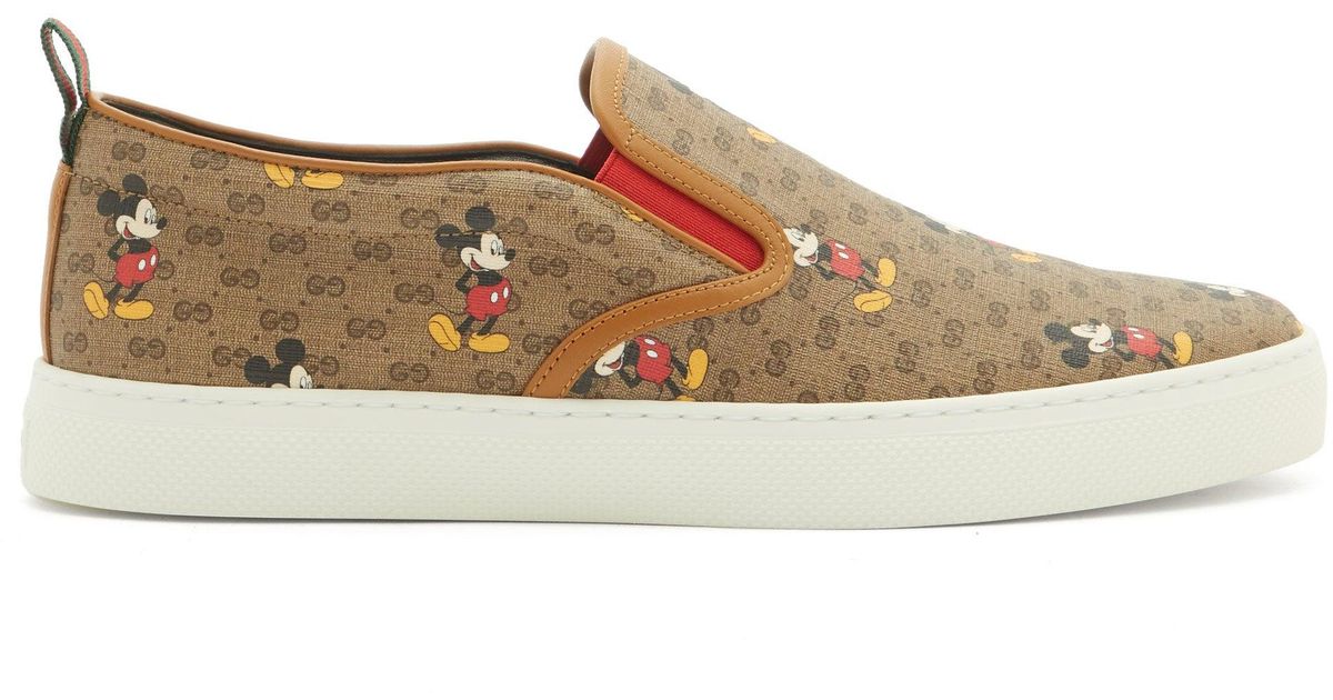 関税込 Gucci ミッキーマウスggキャンバススリッポンスニーカー 日本最大級 Www Medicinfo Ro