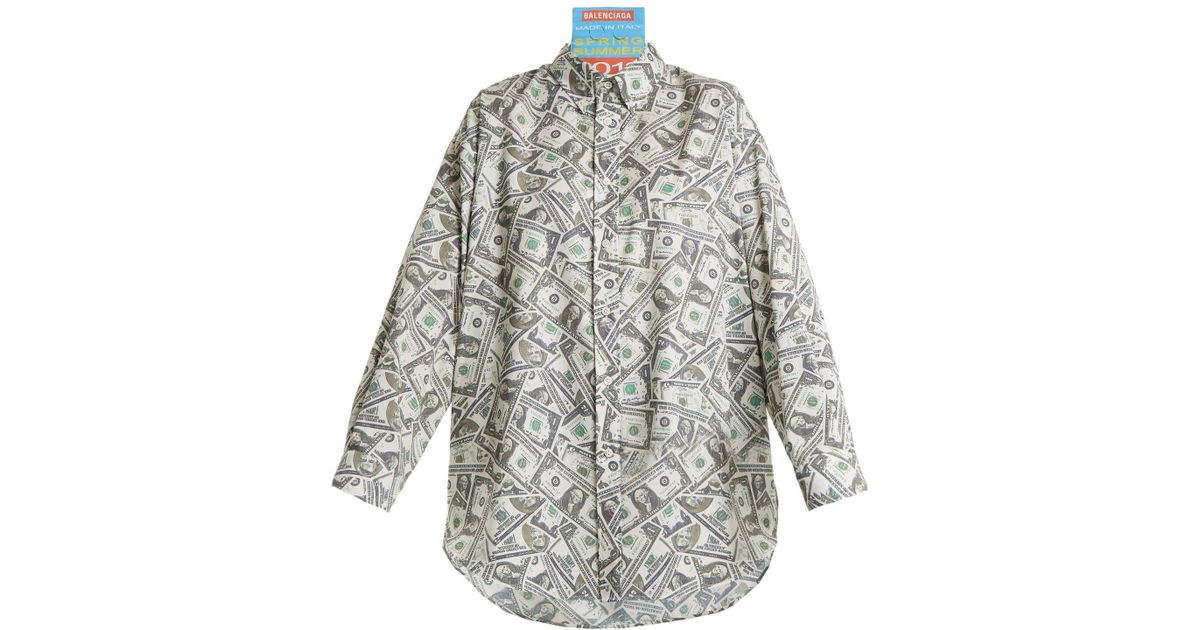 Dollar-print Woven Shirt 