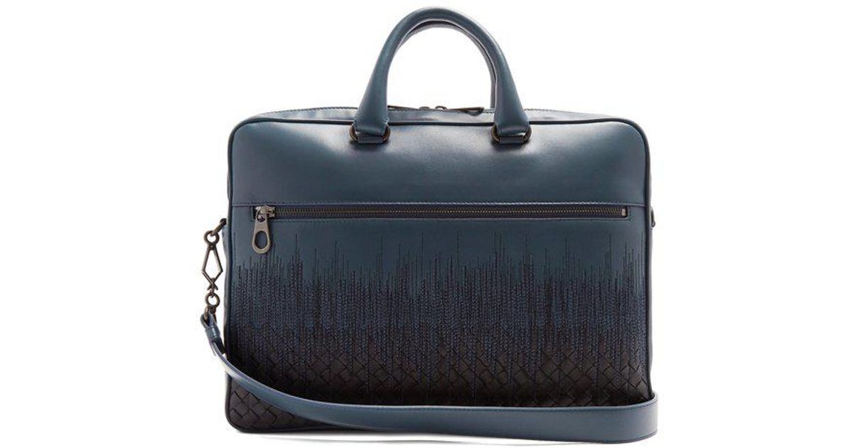 embroidered briefcase