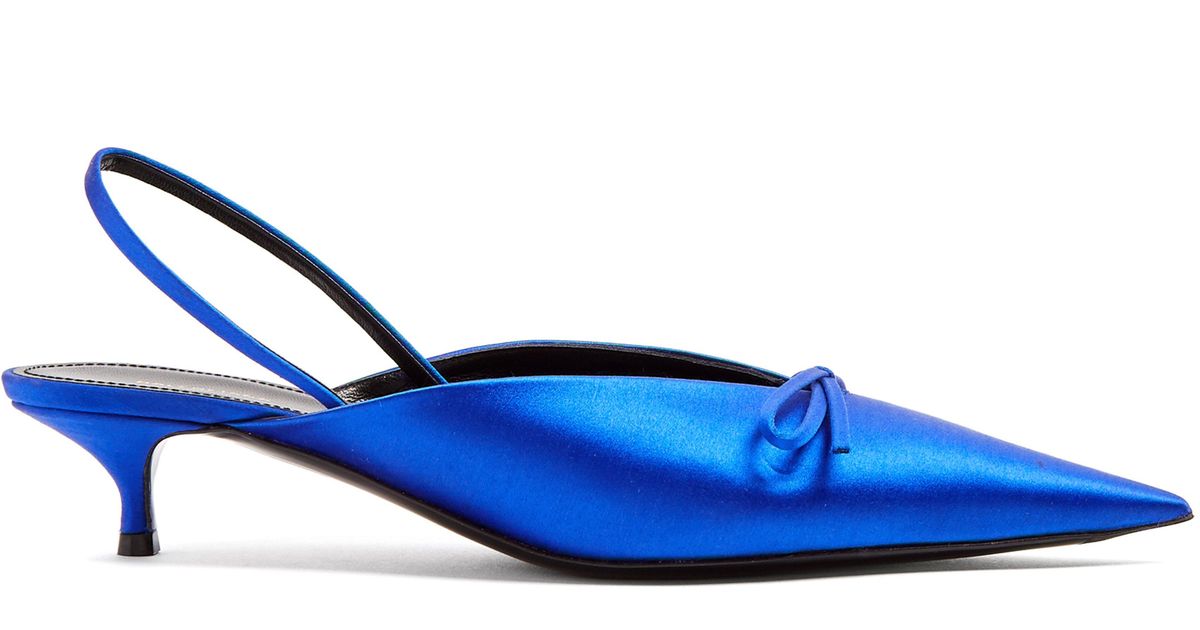 balenciaga satin mules