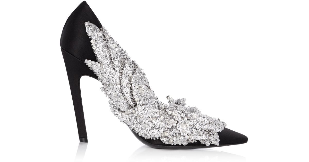Balenciaga shop satin pumps
