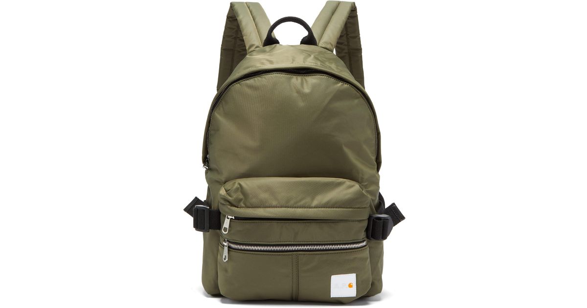 A.P.C. X Carhartt Nylon Backpack in Green for Men | Lyst