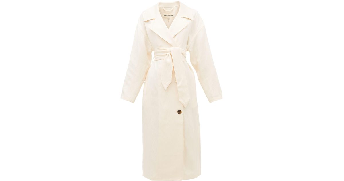 belted lyocell midi dress