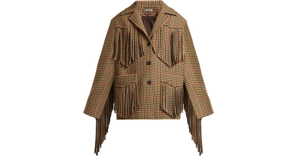 miu miu fringe jacket