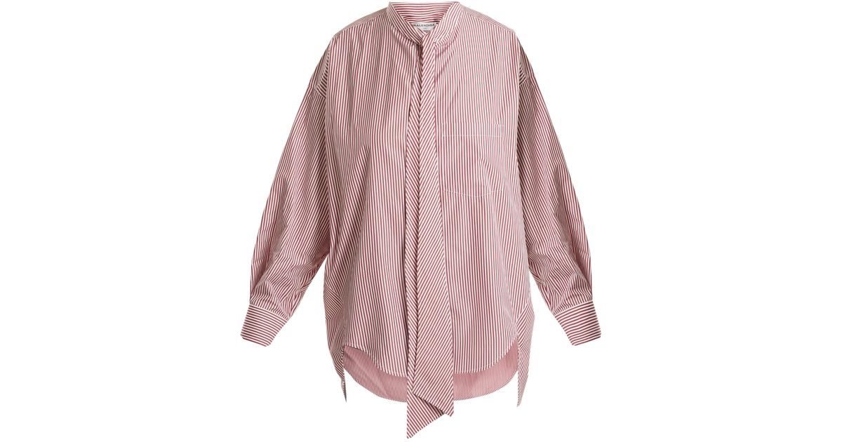 balenciaga swing collar shirt