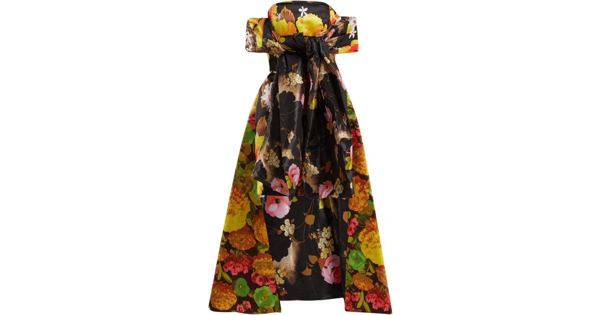 richard quinn floral print off the shoulder dress The Best Buys From Richard Quinn's Debenhams Collection