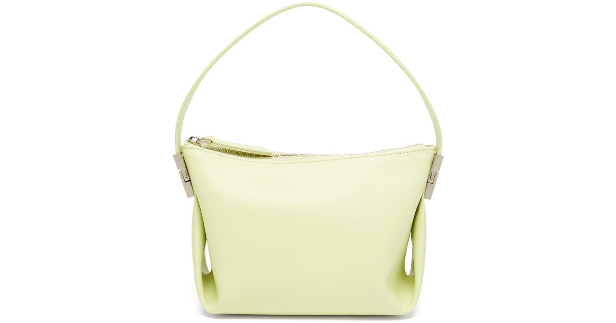 OSOI Bean Small Leather Shoulder Bag in Green - Lyst