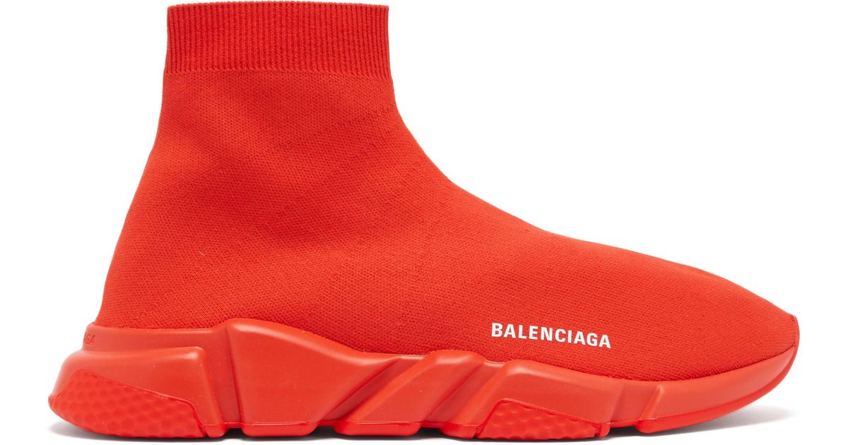 balenciaga chaussette rouge