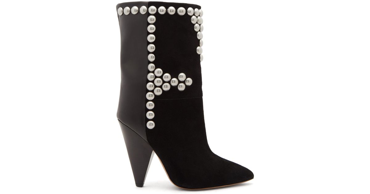 isabel marant calf high boots