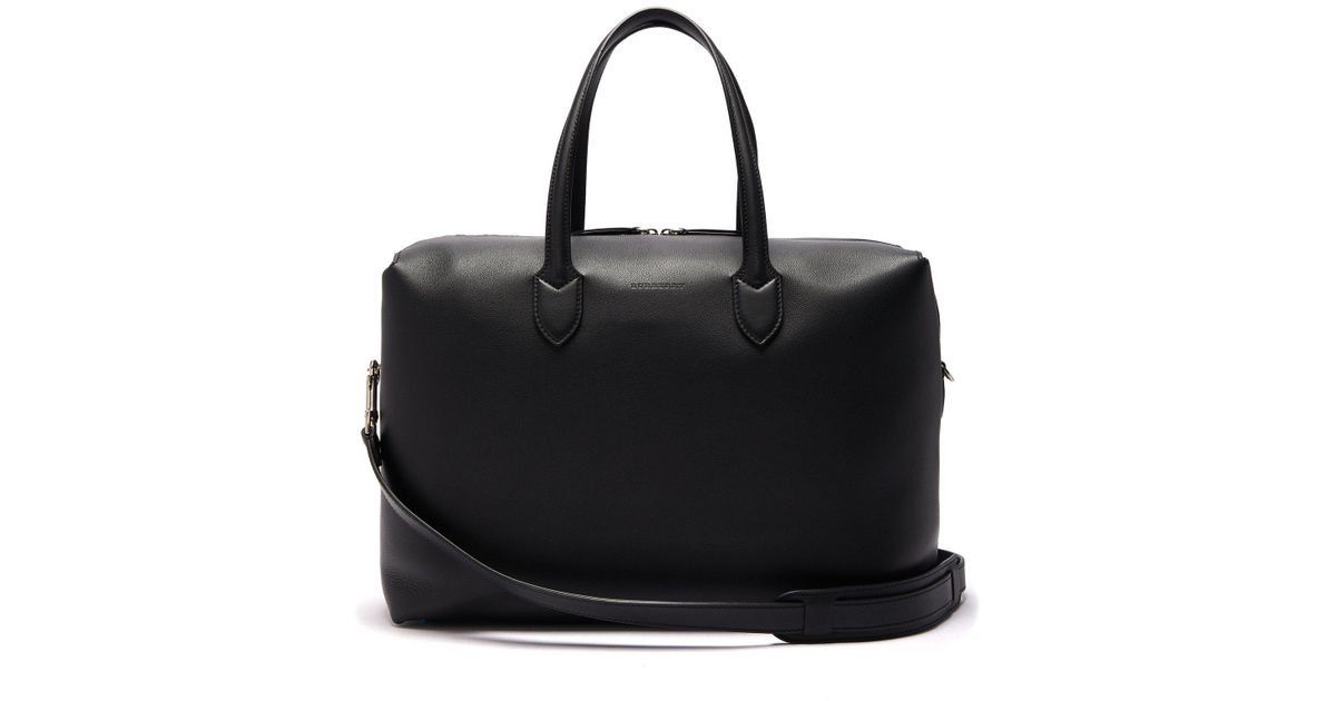soft leather holdall