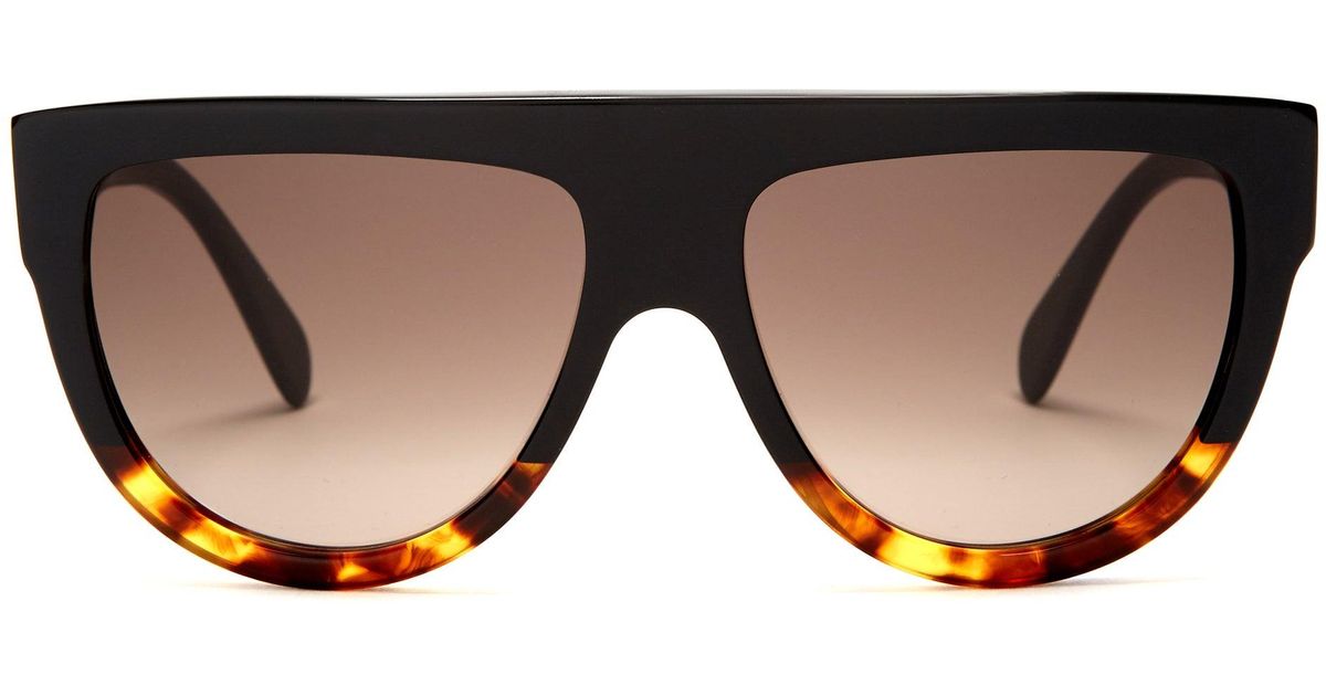 celine black d frame sunglasses