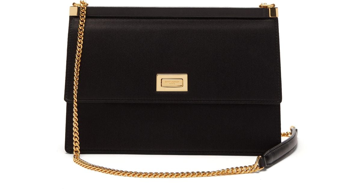 Cross body bags Saint Laurent - Monogram all over small patent leather bag  - 5686041EJ1D1000