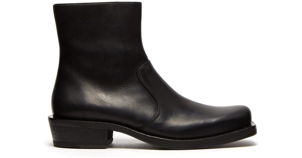 square toe ankle boots mens