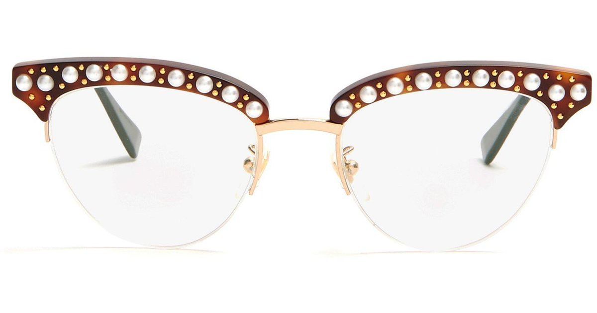 gucci glasses with pearls