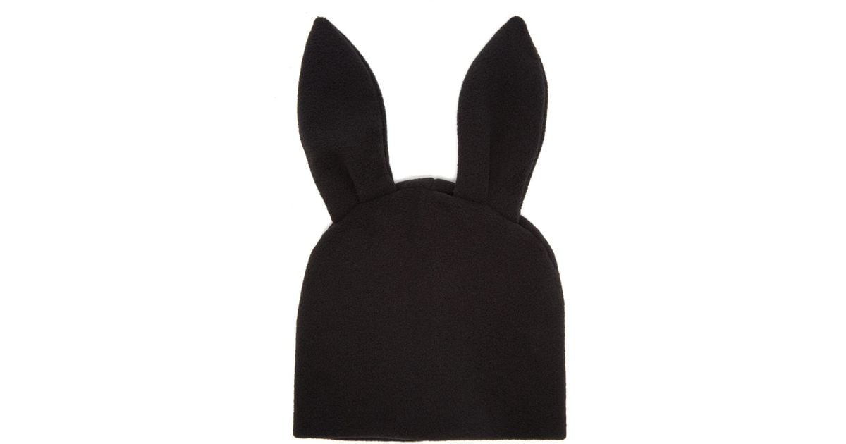 Comme des Garçons Bunny-ears Fleece Beanie in Black for Men | Lyst
