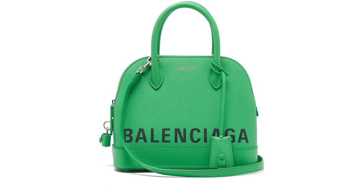 Balenciaga Ville Top Handle S Bag in Green | Lyst