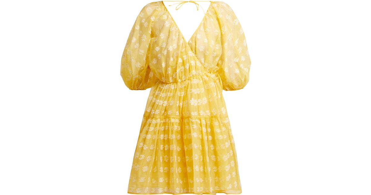 cecilie bahnsen yellow dress