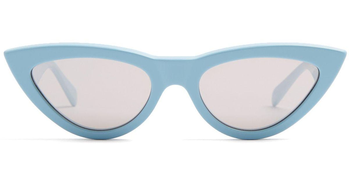 Milky Blue Cat Eye Sunglasses