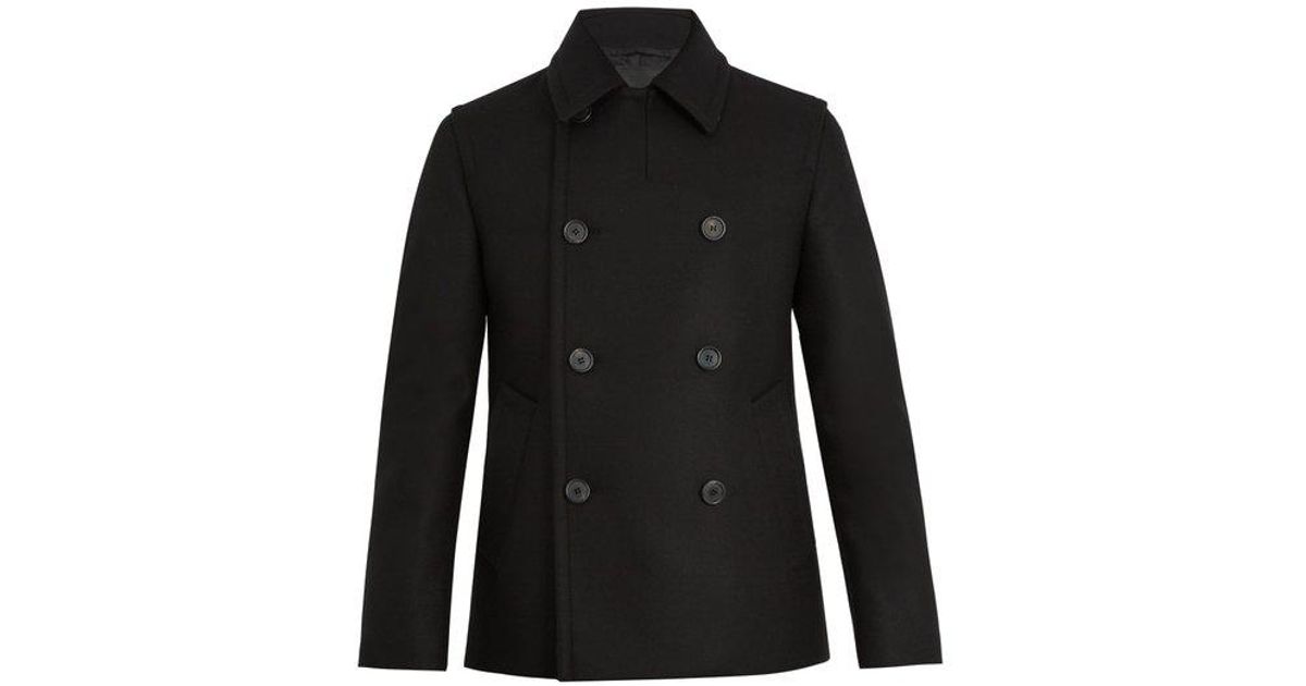 prada double breasted coat