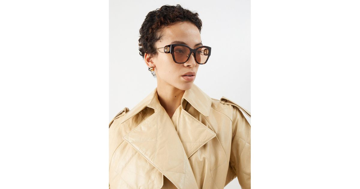 Dior 30montaigne B2u Butterfly Acetate Sunglasses in Natural | Lyst