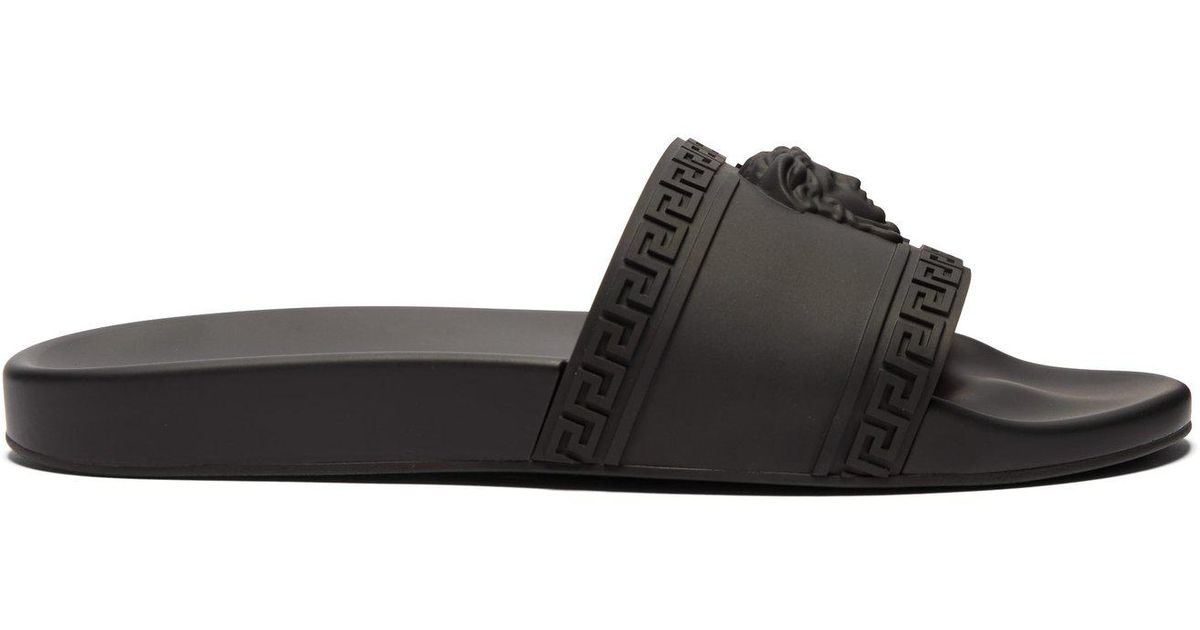 versace chain rubber pool slides