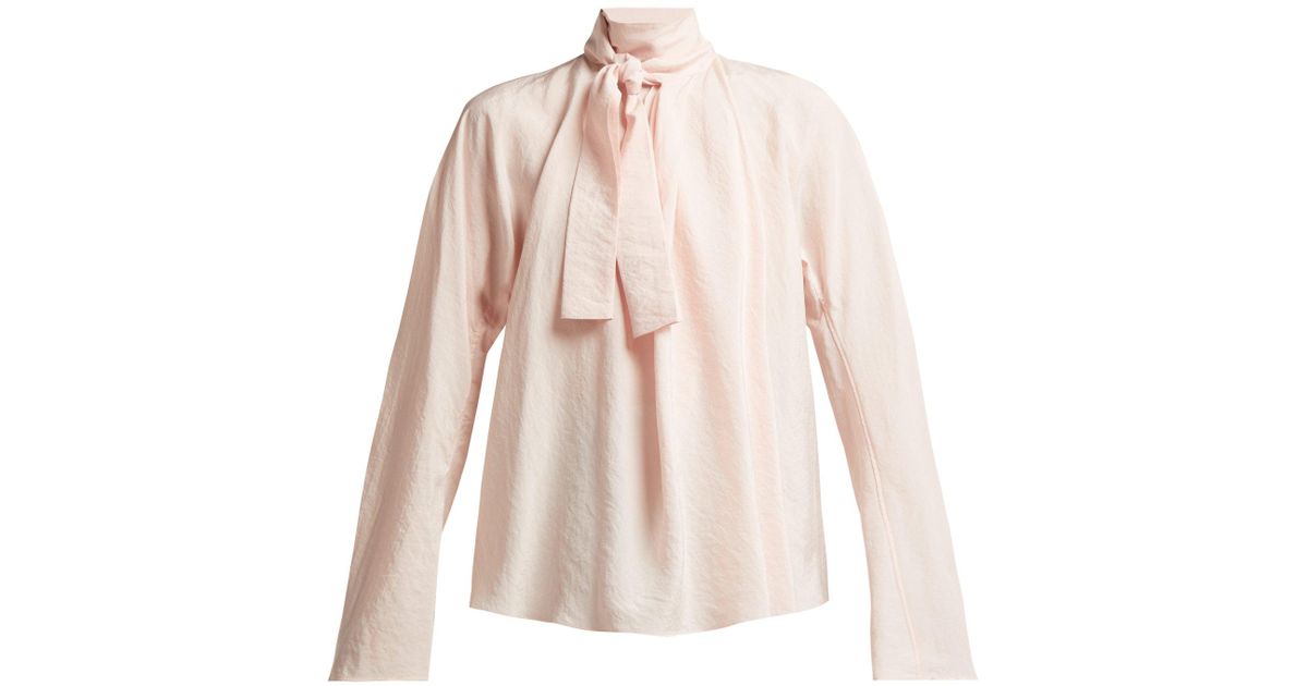 lemaire tie blouse