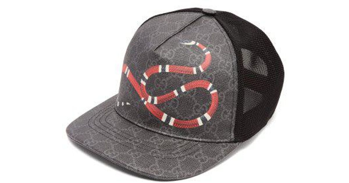 gucci cap snake black