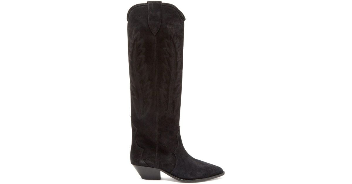 isabel marant denzy suede boots