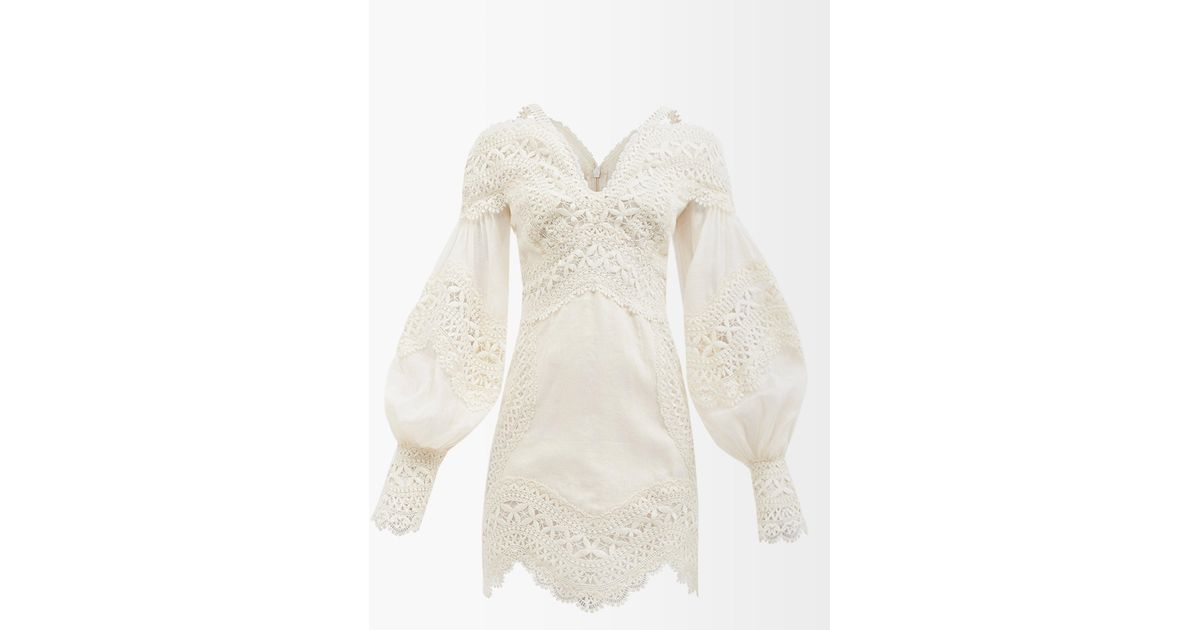 Zimmermann chevron lace dress top