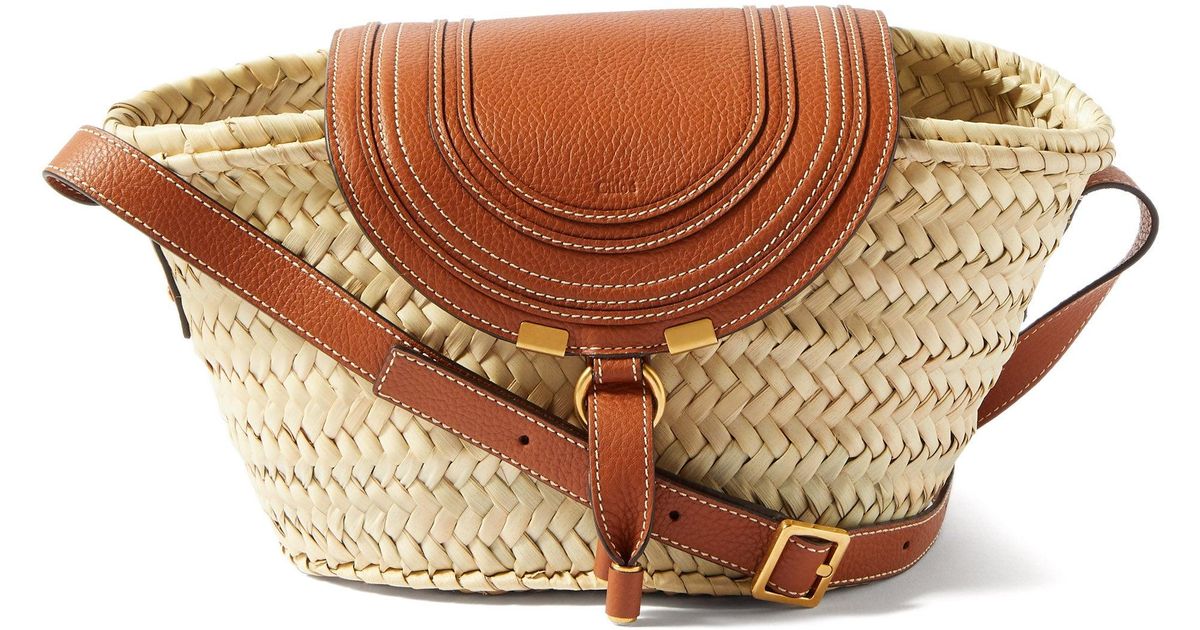 chloe marcie straw bolsa