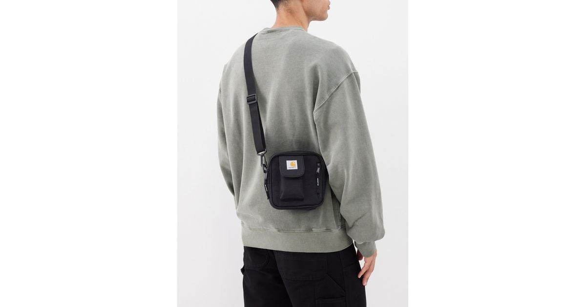 Carhartt Essentials Small Recycled-fibre Cross-body Bag in Black for Men