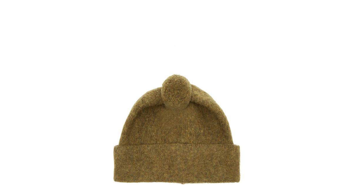 MHL by Margaret Howell Bobble Shetland Wool-felt Beanie Hat in
