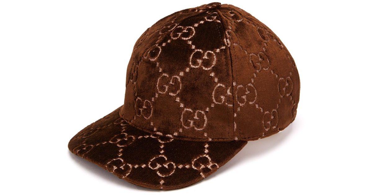 gucci velour hat