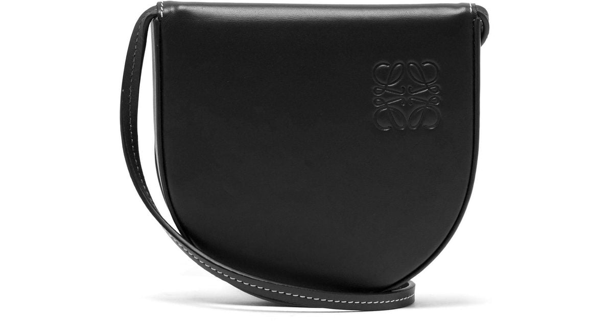 Loewe Heel Pouch Leather Shoulder Bag in Black for Men Lyst