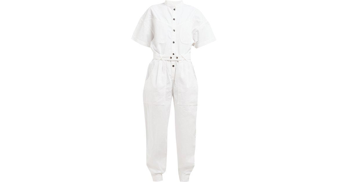 isabel marant tundra denim jumpsuit